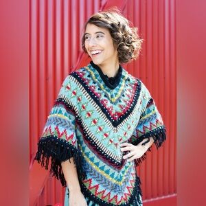 Lost Horizons Mila Poncho with Fringe